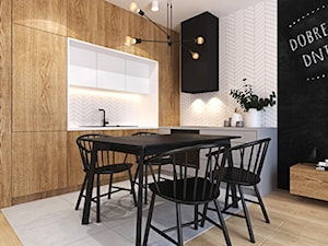 Ciepłe mieszkanie w nowoczesnym stylu - Kuchnia, styl nowoczesny - zdjęcie od Ambience. Interior design