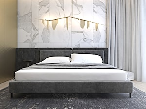 Luksusowy apartament dla singla - Mała szara sypialnia, styl nowoczesny - zdjęcie od Ambience. Interior design