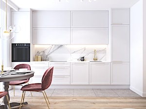 Mieszkanie łączące złoto i pudrowy róż - Kuchnia, styl nowoczesny - zdjęcie od Ambience. Interior design