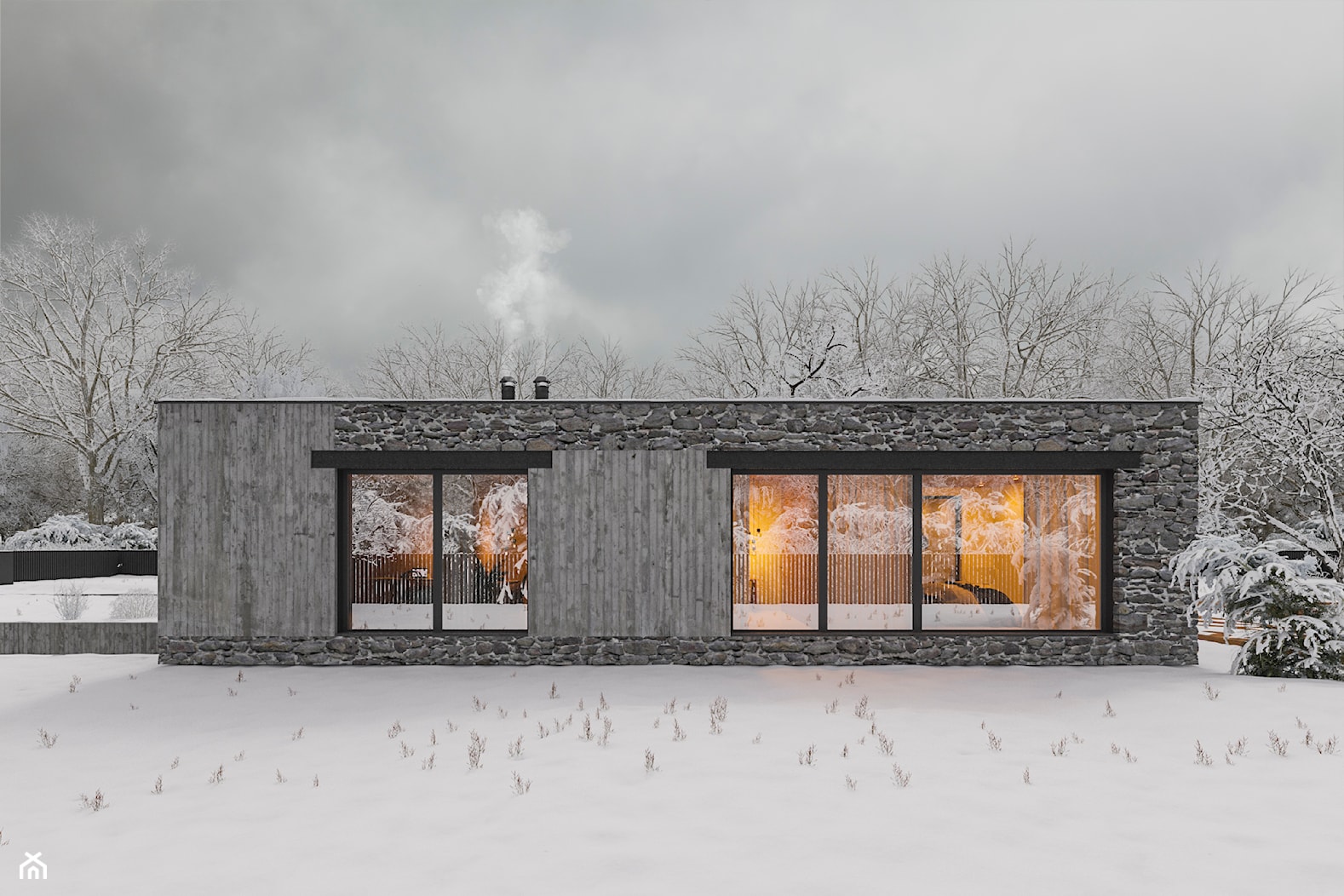 Dom drewno-centryczny - Domy, styl nowoczesny - zdjęcie od NSKY architekci - Homebook