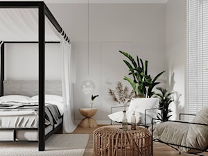 Wakacyjne Marzenia - Średnia biała szara sypialnia, styl nowoczesny - zdjęcie od Balicka Design