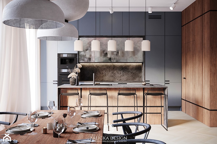 Apartament Azul - Kuchnia, styl nowoczesny - zdjęcie od Balicka Design