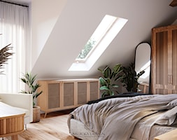 Słoneczne Poddasze - Sypialnia, styl nowoczesny - zdjęcie od Balicka Design - Homebook