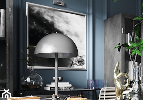 Zielona Gęś - Średnie w osobnym pomieszczeniu niebieskie biuro, styl nowoczesny - zdjęcie od Balicka Design