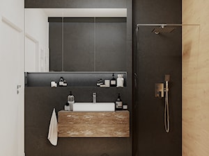 Ciepły Minimalizm - Łazienka, styl minimalistyczny - zdjęcie od Balicka Design