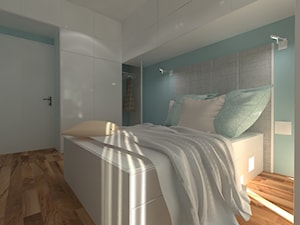 Mieszkanie Warszawa Włochy / 71 m2 - Średnia niebieska sypialnia, styl nowoczesny - zdjęcie od Ewelina Urbańska - LilVive Architekt Wnętrz