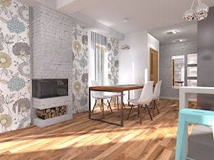 Mieszkanie dla Eco House - Średnia biała szara jadalnia jako osobne pomieszczenie, styl skandynawski - zdjęcie od Ewelina Urbańska - LilVive Architekt Wnętrz