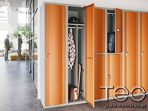 Nowoczesne szafy z zaoblonymi drzwiami - zdjęcie od mebleteo.pl