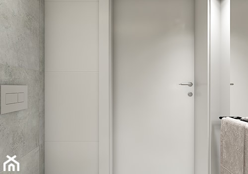 Dom pod Wolbromiem - Mała bez okna z lustrem łazienka, styl nowoczesny - zdjęcie od WERDHOME