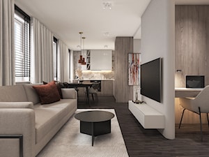 Apartament w Warszawie - Salon, styl nowoczesny - zdjęcie od WERDHOME