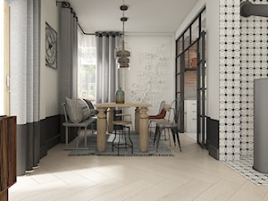 Dom pod Krakowem - styl mieszany - Duża biała jadalnia jako osobne pomieszczenie, styl nowoczesny - zdjęcie od WERDHOME