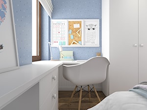 Z indygo - Mały niebieski pokój dziecka dla nastolatka dla dziewczynki - zdjęcie od WERDHOME