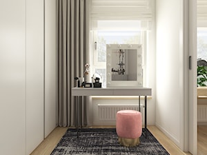 Mieszkanie w krakowie 50 m2 - Biała sypialnia, styl nowoczesny - zdjęcie od WERDHOME