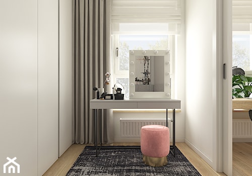 Mieszkanie w krakowie 50 m2 - Biała sypialnia, styl nowoczesny - zdjęcie od WERDHOME