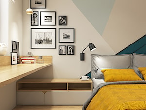 Trzy kąty - mieszkanie w Krakowie - Sypialnia, styl nowoczesny - zdjęcie od WERDHOME