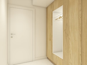 Dom pod Wolbromiem - Mały biały brązowy hol / przedpokój, styl nowoczesny - zdjęcie od WERDHOME