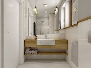 Dom w Opolu - Średnia biała łazienka, styl nowoczesny - zdjęcie od WERDHOME