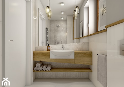 Dom w Opolu - Średnia łazienka, styl nowoczesny - zdjęcie od WERDHOME