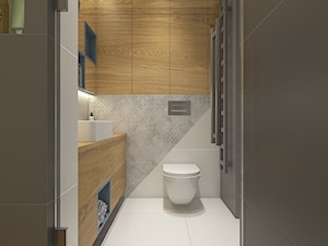 Dwa światy - Mała łazienka, styl nowoczesny - zdjęcie od WERDHOME