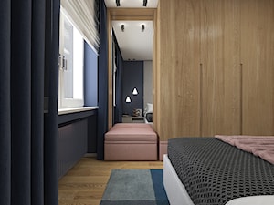 Dom Luksemburg - styl nowoczesny - Mała niebieska szara sypialnia, styl nowoczesny - zdjęcie od WERDHOME