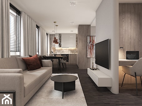 Aranżacje wnętrz - Salon: Apartament w Warszawie - Salon, styl nowoczesny - WERDHOME. Przeglądaj, dodawaj i zapisuj najlepsze zdjęcia, pomysły i inspiracje designerskie. W bazie mamy już prawie milion fotografii!