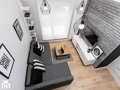 Aranżacje wnętrz - Salon: APARTAMENT Z ANTRESOLAMI - Salon, styl nowoczesny - HOUSE DESIGN. Przeglądaj, dodawaj i zapisuj najlepsze zdjęcia, pomysły i inspiracje designerskie. W bazie mamy już prawie milion fotografii!