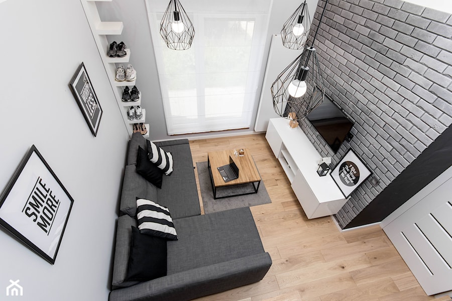 APARTAMENT Z ANTRESOLAMI - Salon, styl nowoczesny - zdjęcie od HOUSE DESIGN