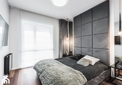 INTELIGENTNE ROZWIĄZANIA - Średnia biała sypialnia, styl nowoczesny - zdjęcie od HOUSE DESIGN
