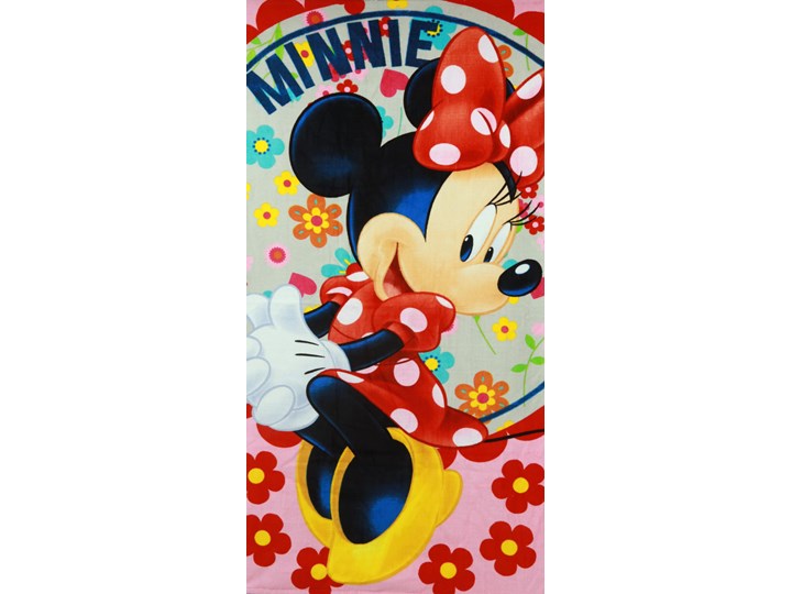 Ręcznik bawełniany Myszka Minnie red 70x140 cm, Setino