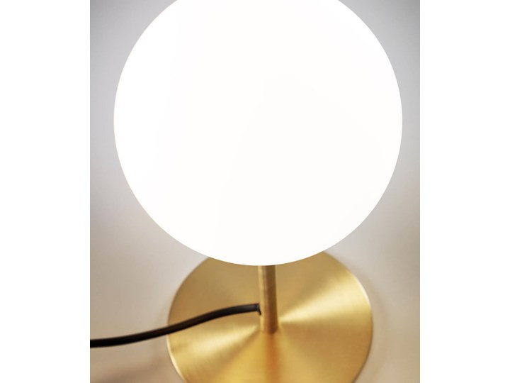 Lampa stolowa Mahala ze stali i szkla matowego Kategoria Lampy stołowe Lampa z kloszem Kolor Złoty