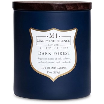 Colonial Candle sojowa świeca zapachowa w szkle drewniany knot 15 oz 425 g - Dark Forest