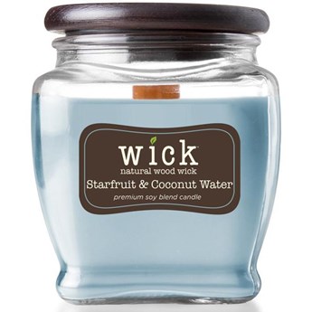 Colonial Candle Wick sojowa świeca zapachowa drewniany knot 15 oz 425 g - Starfruit & Coconut Water