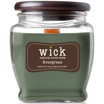 Colonial Candle Wick sojowa świeca zapachowa drewniany knot 15 oz 425 g - Evergreen