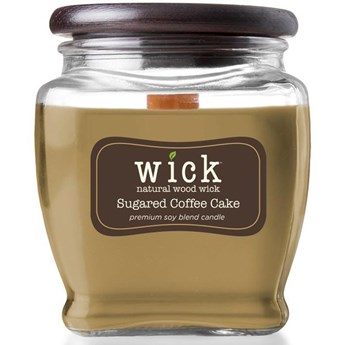 Colonial Candle Wick sojowa świeca zapachowa drewniany knot 15 oz 425 g - Sugared Coffee Cake