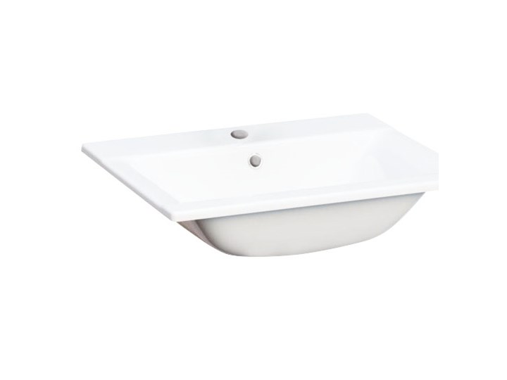 Umywalka wpuszczana Cooke&Lewis Faros ceramiczna 60 x 45 cm biała Prostokątne Ceramika Wpuszczane Kolor Biały