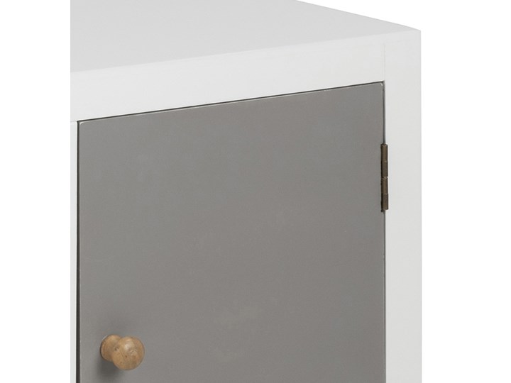 SELSEY Komoda Sjever z sześcioma kolorowymi skrytkami Głębokość 39 cm Drewno Szerokość 81 cm Wysokość 55 cm Głębokość 34 cm Wysokość 86 cm Sosna Kolor Wielokolorowy Styl Nowoczesny