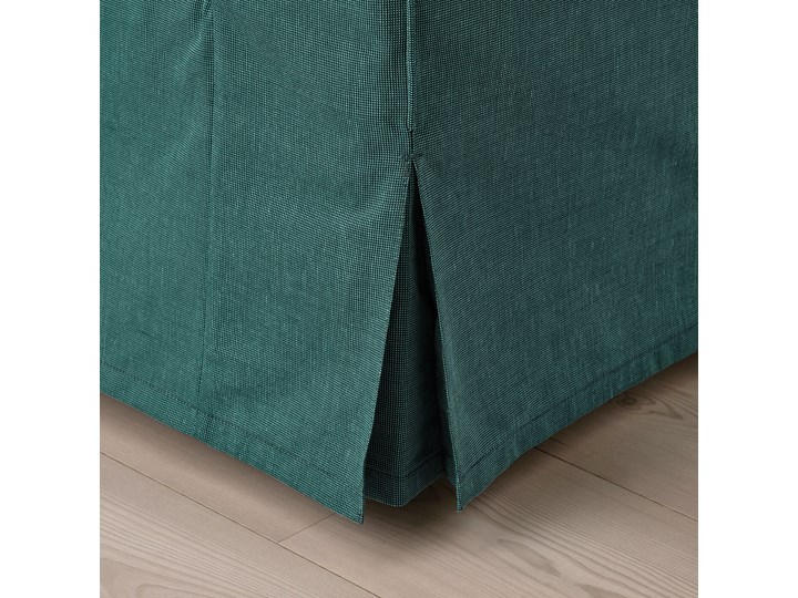 IKEA EKTORP Sofa 3-osobowa, Totebo ciemnoturkusowy, Szerokość: 218 cm Amerykanka Wielkość Trzyosobowa