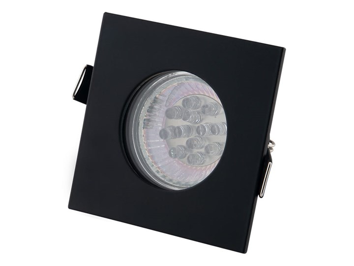 SQUARE H0093 OPRAWA HALOGENOWA CZARNA IP44 Oprawa stropowa Kwadratowe Kolor Czarny
