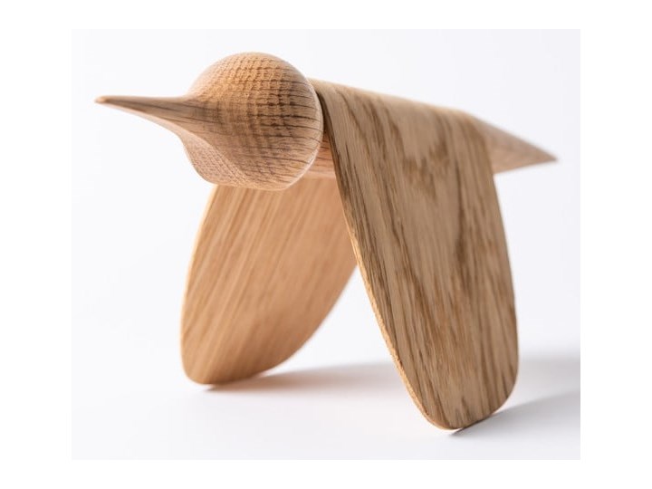 Figurka w kształcie ptaka z drewna dębowego Gazzda Kategoria Figury i rzeźby Drewno Ptaki Kolor Brązowy