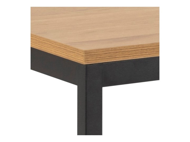 Stół z metalową konstrukcją i blatem w dekorze dzikiego dębu Actona Seaford, 160x80x74 cm Długość 160 cm  Styl Nowoczesny Drewno Rozkładanie