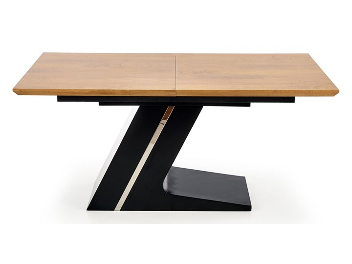 HALMAR STÓŁ ROZKŁADANY FERGUSON KUCHNIA/JADALNIA/SALON NOWOCZESNY/AWANGARDOWY CZARNY/BRĄZOWY 90x160(220) Drewno Płyta MDF Pomieszczenie Stoły do kuchni Stal Długość 160 cm Szerokość 90 cm Metal Rozkładanie Rozkładane