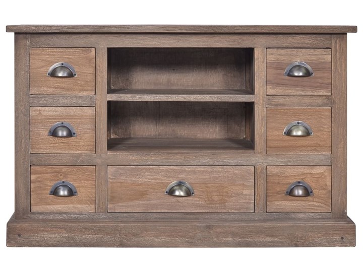 vidaXL Komoda, 90 x 30 x 58 cm, lite drewno tekowe Pomieszczenie Salon Wysokość 90 cm Z szufladami Szerokość 105 cm Styl Rustykalny
