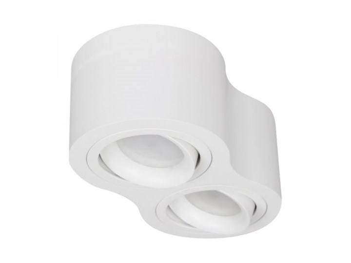TUBA PODWÓJNA PP P 200/2 WH MIDI PLAFON NOWOCZESNA LAMPA SUFITOWA OPRAWA NATYNKOWA BIAŁY NISKI 6,5 CM Nieregularne Oprawa stropowa Kategoria Oprawy oświetleniowe Oprawa led Kolor Szary