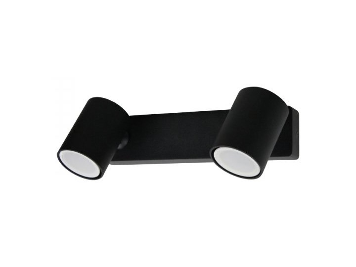 PP P 870/2 BK REFLEKTOR PODWÓJNY KINKIET LAMPA SUFITOWA OPRAWA NATYNKOWA CZARNY MAT GU10 LED