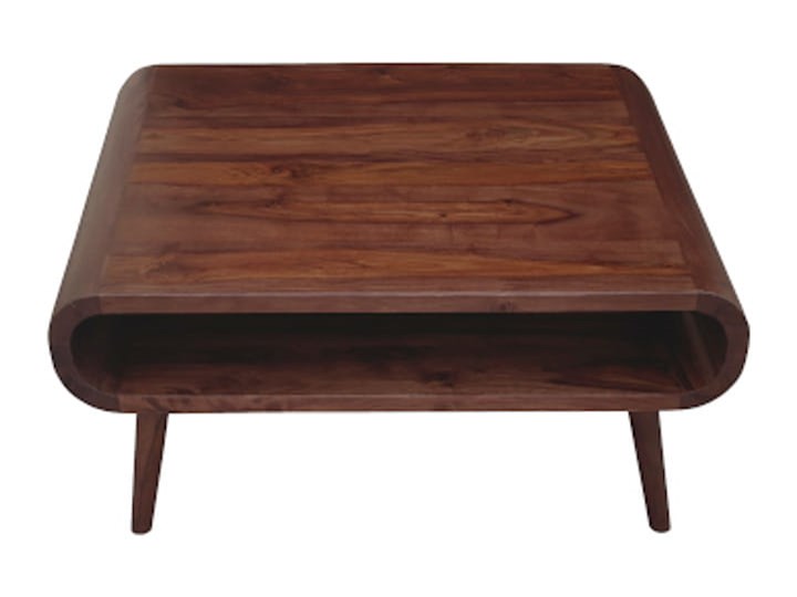 Stolik GUBBE - 80x60 cm (Karmel) Zestaw stolików Drewno Kolor Beżowy