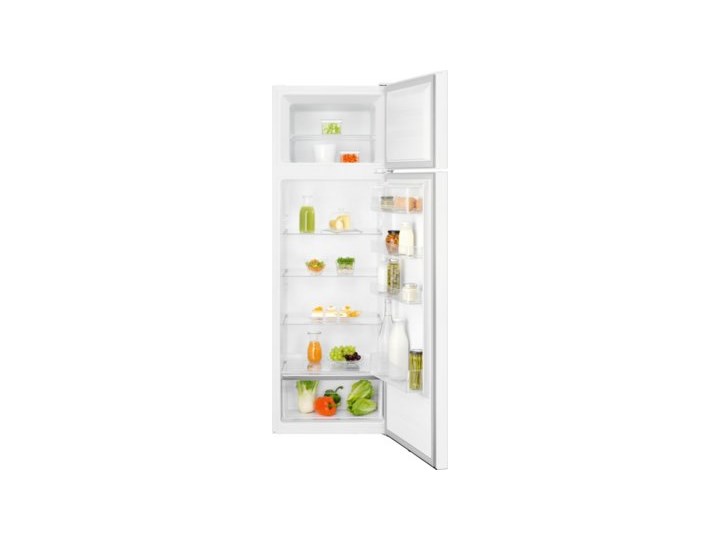 Lodówka ELECTROLUX LTB1AF28W0 Biała Jednodrzwiowe Szerokość 55 cm Wysokość 161 cm Położenie zamrażalnika Na górze