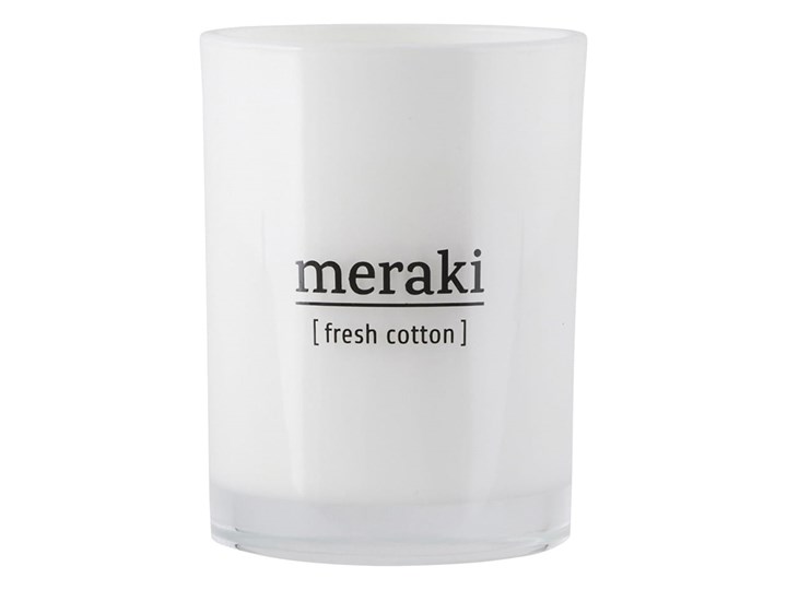 ŚWIECA ZAPACHOWA FRESH COTTON MERAKI DUŻA Kategoria Świeczniki i świece Kolor Biały