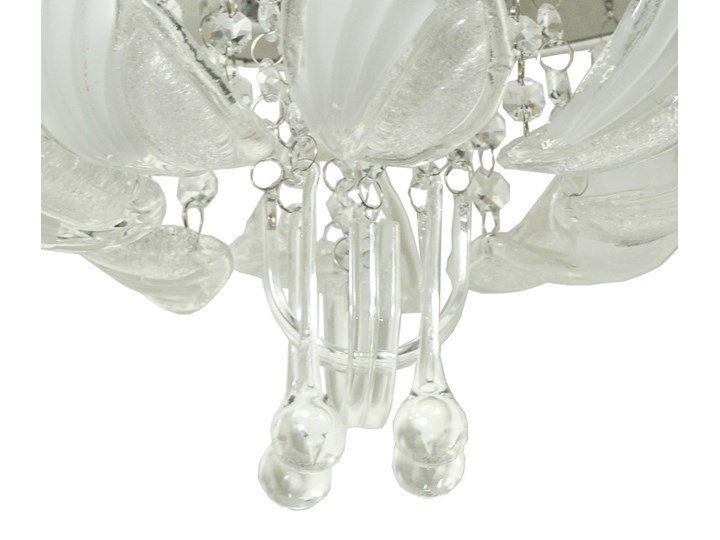 Piękna plafoniera kryształowa LED CLAY P-S 658C/3 CR Szkło Styl Glamour