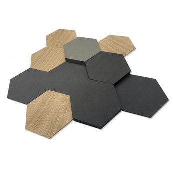 Panel dekoracyjny hexagon drewno 3d