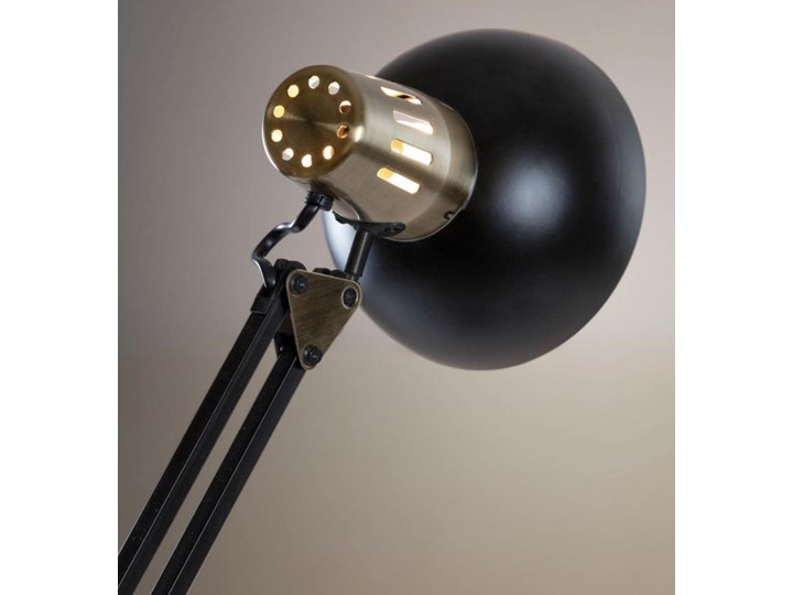 Lampa stołowa Kristine czarna Stal Kolor Biały